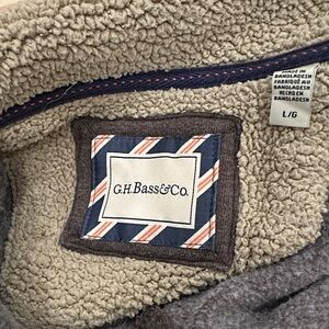 G.H. Bass & Co. Tan and Gray Sherpa Jacket